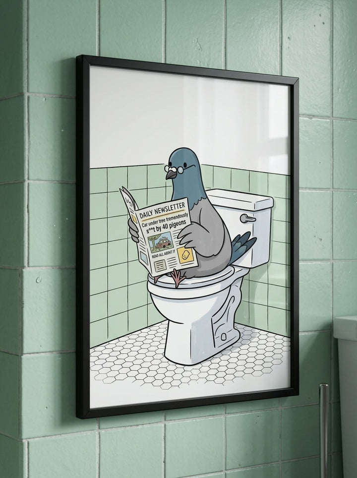 Pigeon's Daily Read: A Bathroom Chronicle