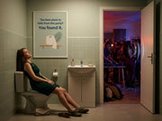 Framed - The Best Place to Hide - Funny Bathroom Wall Art